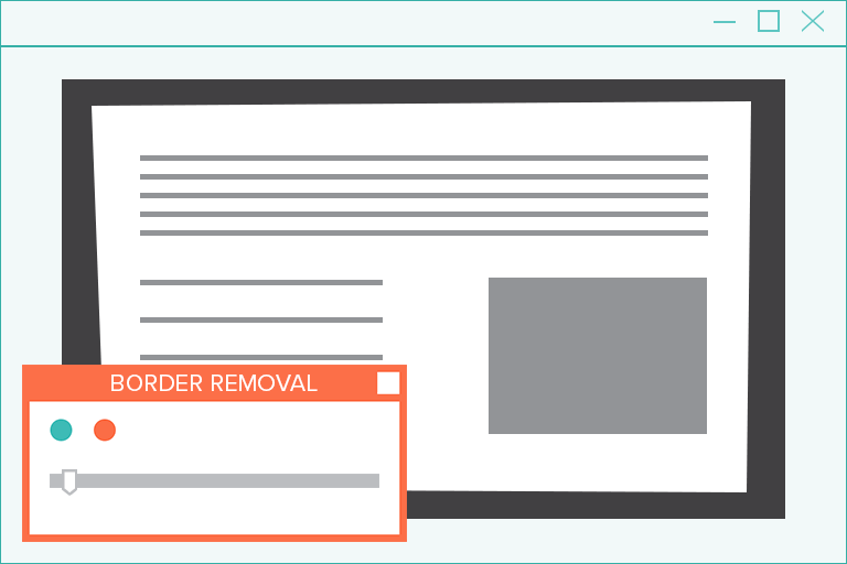 image processing software border removal