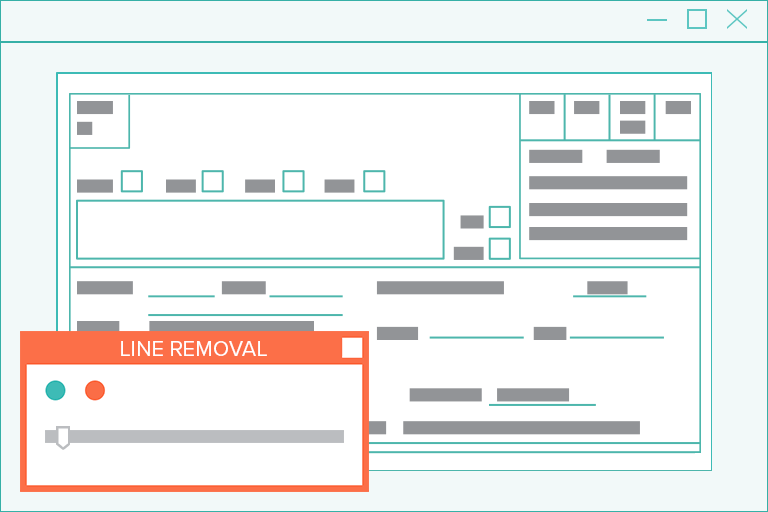 image processing software line removal feature